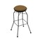 Holland Bar Stool Co 30" Swivel Bar Stool, Black Wrinkle, Canter Saddle Seat 302030BW012 - alternate 1